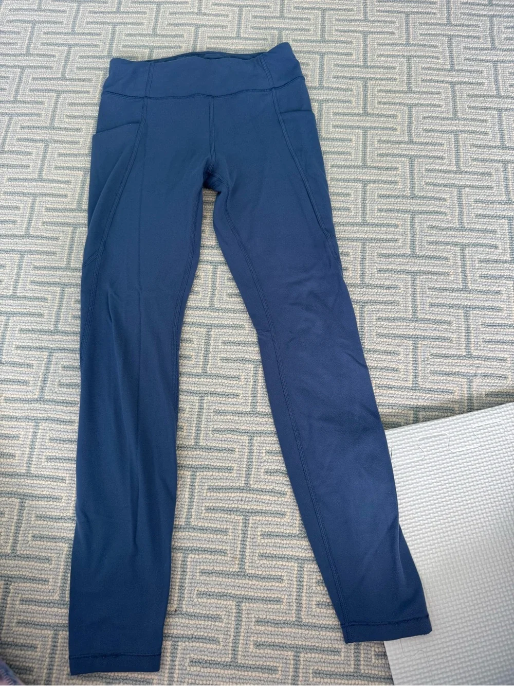 Athleta Kids Active Leggings - Blue and Mauve